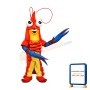 Happy Lightweight Prawn Mascot Costume