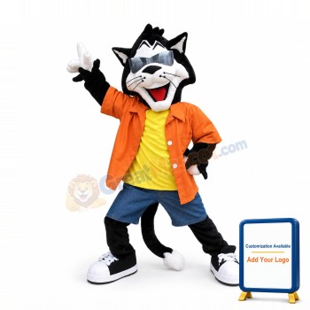 Happy Lightweight Cat Mascot Costume
