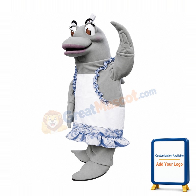 Chef Dolphin Mascot Costume