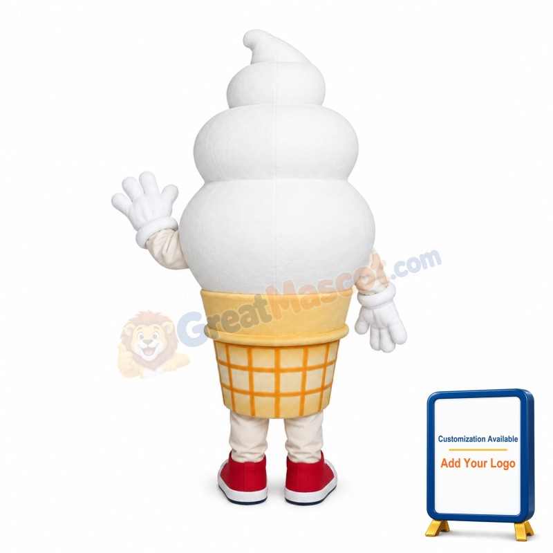 Happy Lightweight Ice Cream Mascot Costume