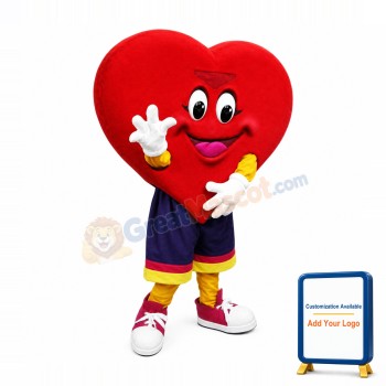 Happy Lightweight Heart Mascot Costume