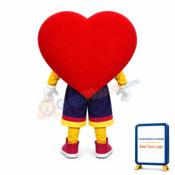 Happy Lightweight Heart Mascot Costume