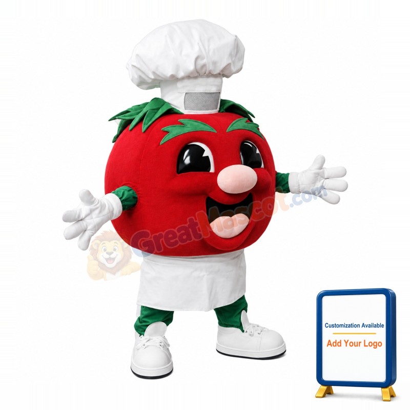 Chef Tomato Mascot Costume