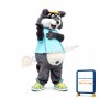 Happy Lightweight Raccoon Mascot Costume