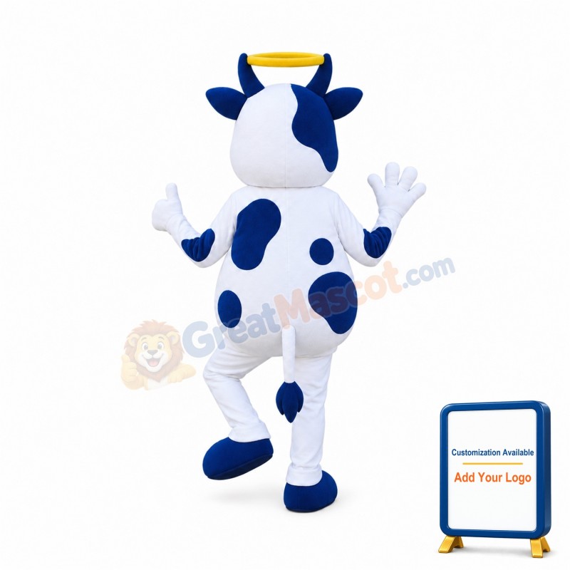 Friendly Lightweight Cow Mascot Costume