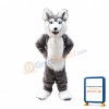 Gray Husky Dog Mascot Costume