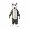 Gray Husky Dog Mascot Costume