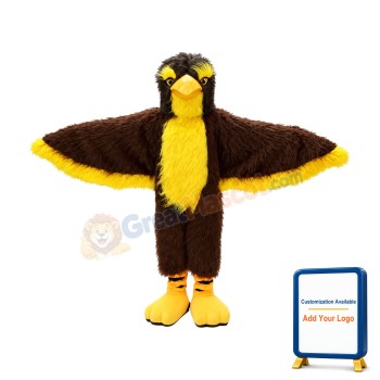Brown Eagle Mascot Costume