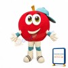 Happy Lightweight Apple Mascot Costume