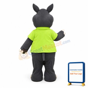 Happy Lightweight Rhino Mascot Costume