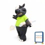 Happy Lightweight Rhino Mascot Costume
