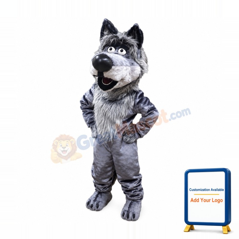 Friendly Animal Wolf Mascot Costume