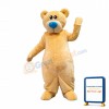 Cute Yellow Lightweight Bear Mascot Costume