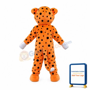 Friendly Lightweight Leopard Mascot Costume