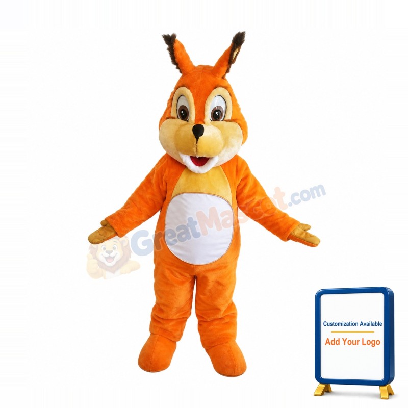 Friendly Animal Squirrel Mascot Costume