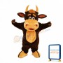 Happy Bull Mascot Costume
