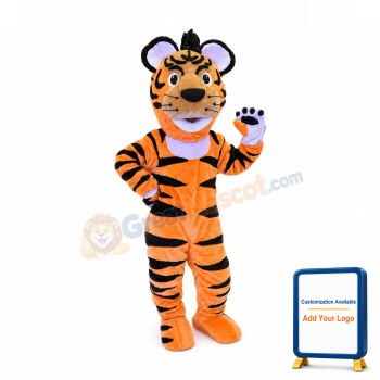 Happy Lightweight Animal Tiger Mascot Costume