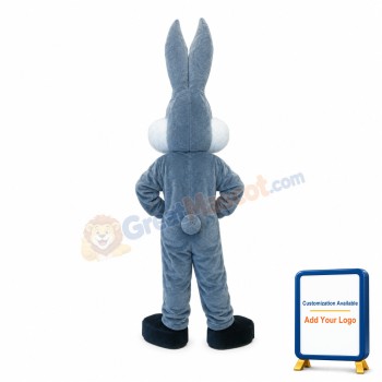 Grey Lightweight Rabbit Mascot Costume