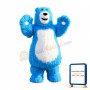 Blue Bear Mascot Costume