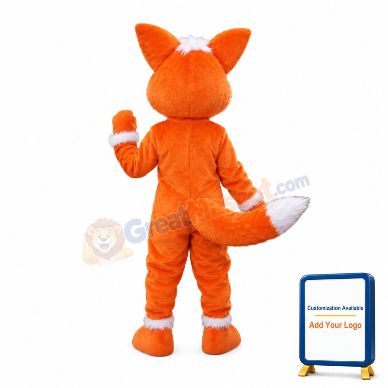 Happy Lightweight Fox Mascot Costume