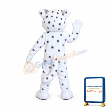 Happy Lightweight Snow Leopard Mascot Costume