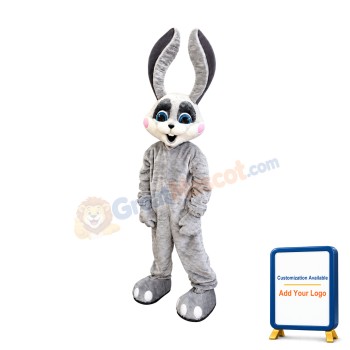 Smiling Bunny Mascot Costume