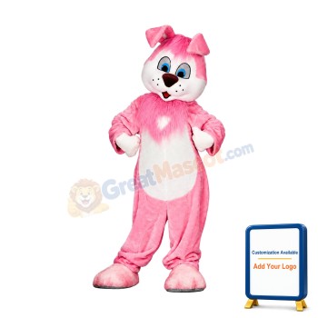 Cute Pink Rabbit Mascot Costume