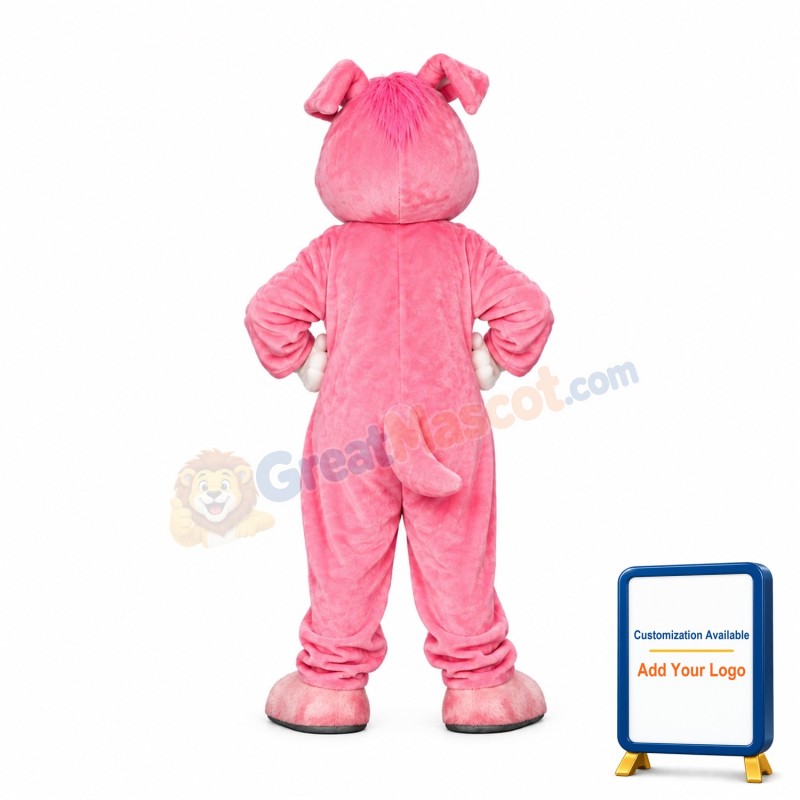 Cute Pink Rabbit Mascot Costume