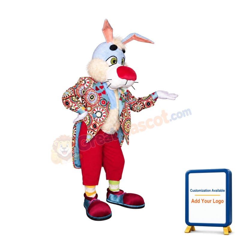 Gent Rabbit Mascot Costume