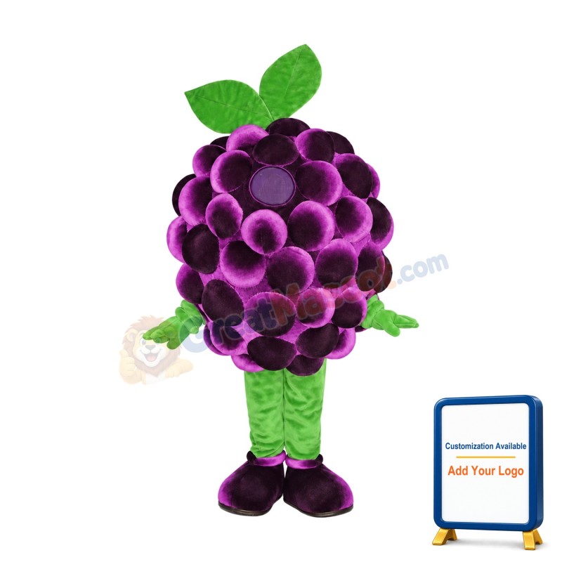 Grape Mascot Costume