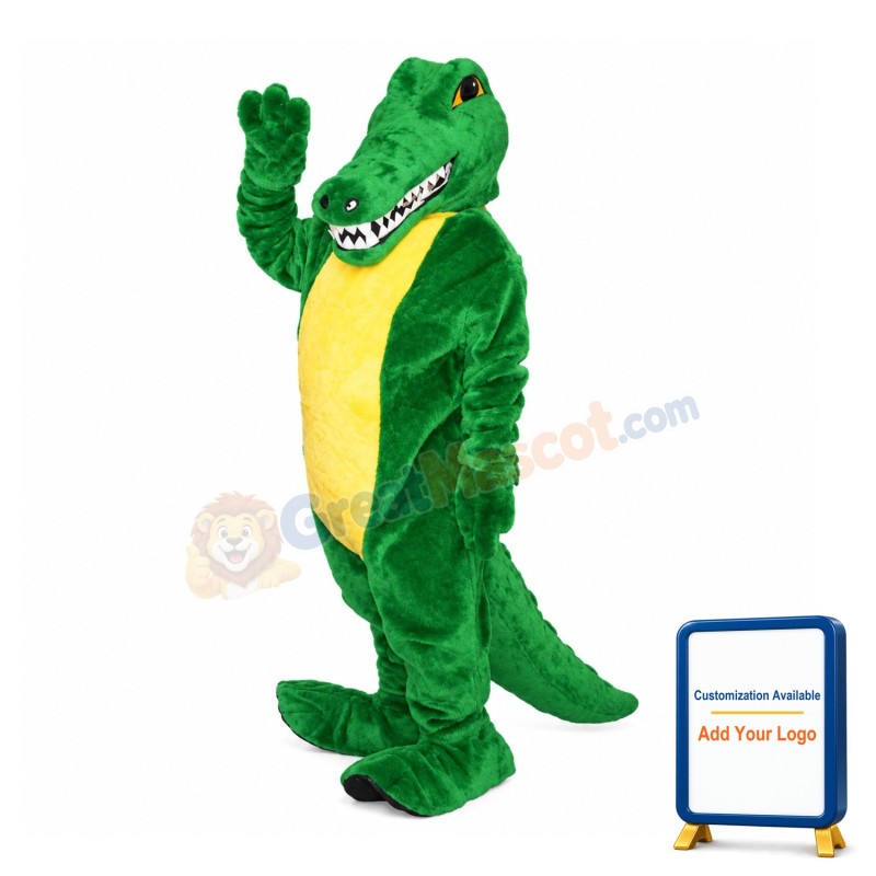 Friendly Alligator Mascot Costume