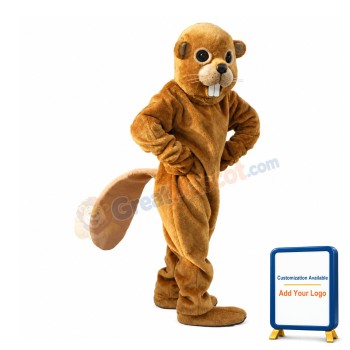 Friendly Lightweight Beaver Mascot Costume