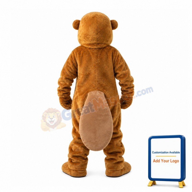 Friendly Lightweight Beaver Mascot Costume
