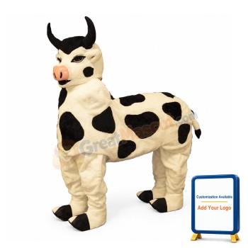 High Quality Two Person Cow Mascot Costume