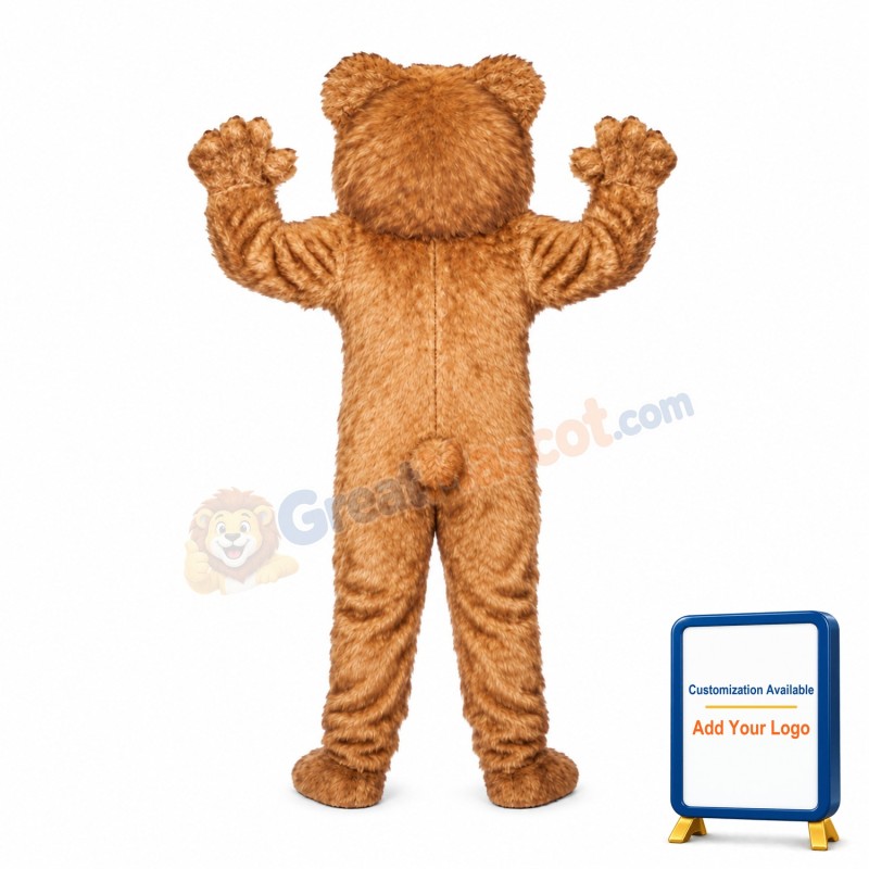 Friendly Furry Bear Mascot Costume