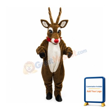 Deluxe Rudolph Reindeer Mascot Costume