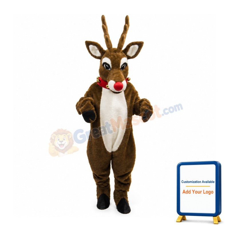 Deluxe Rudolph Reindeer Mascot Costume