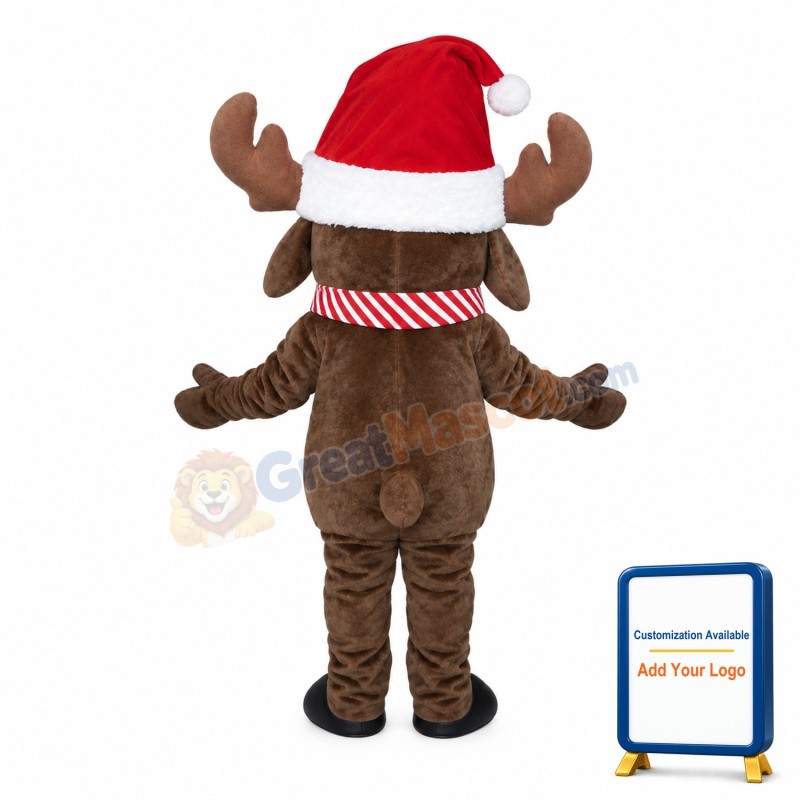 Christmas Moose Mascot Costume