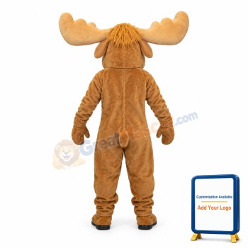 Friendly Moose Mascot Costume