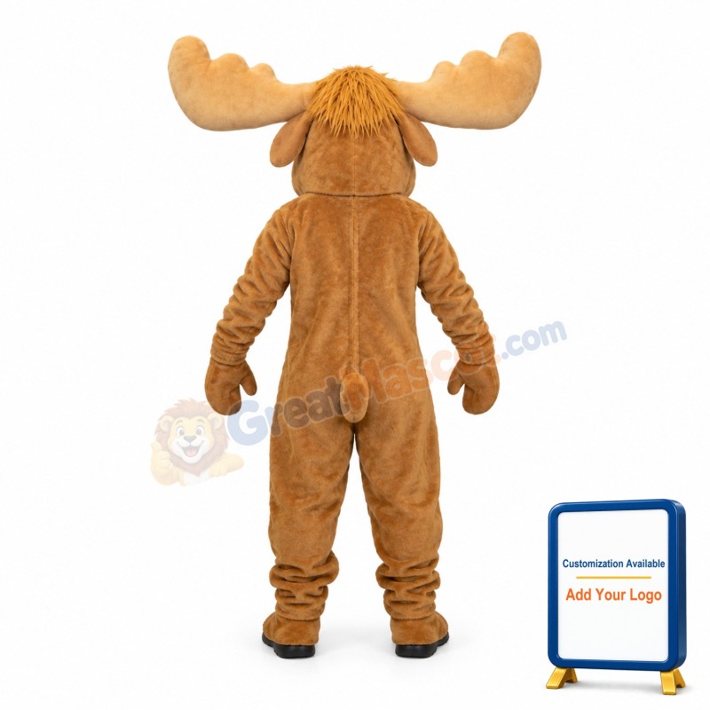 Friendly Moose Mascot Costume