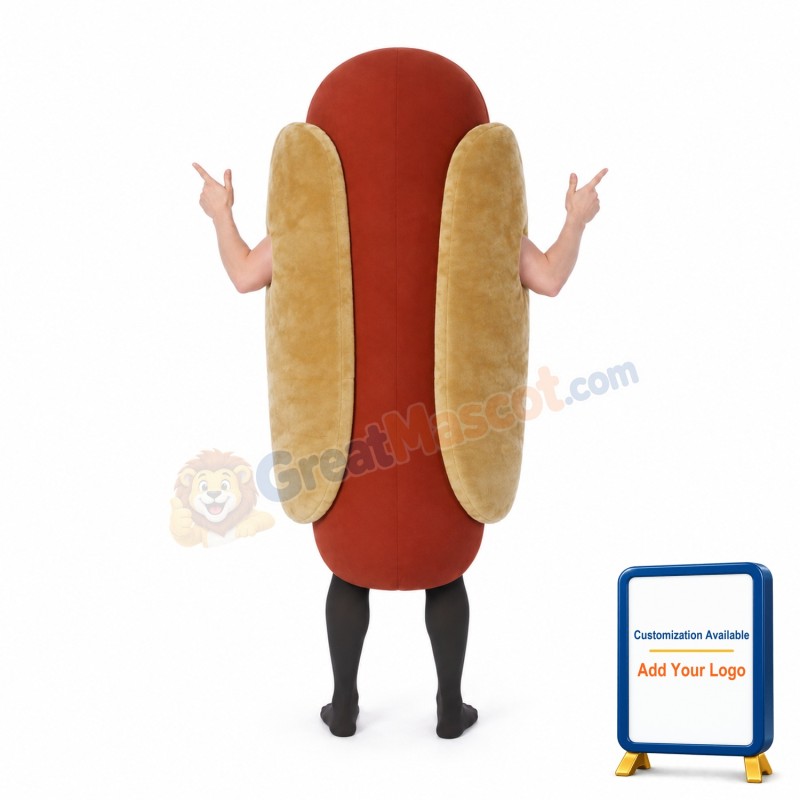 Hot Dog Mascot Costume