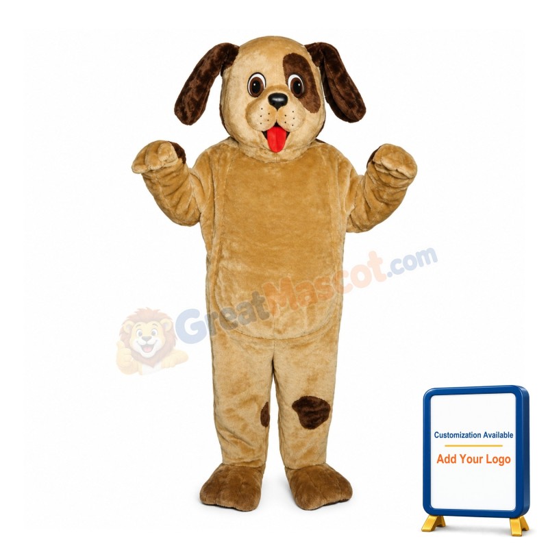 Friendly Puppy Dog Mascot Costume