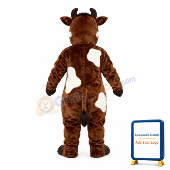Friendly Cow Mascot Costume