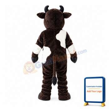 Shy Cow Mascot Costume