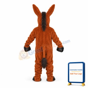 Friendly Donkey Mascot Costume
