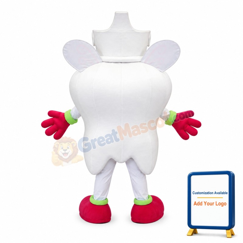 Cute Tooth Mascot Costume