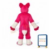 Pink Husky Dog Mascot Costume