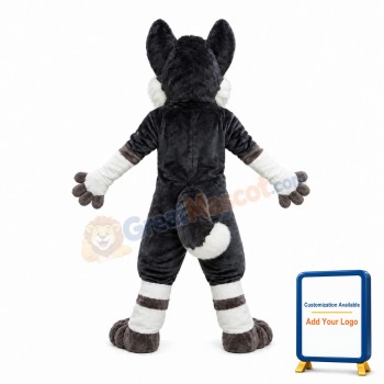 Happy Husky Dog Mascot Costume
