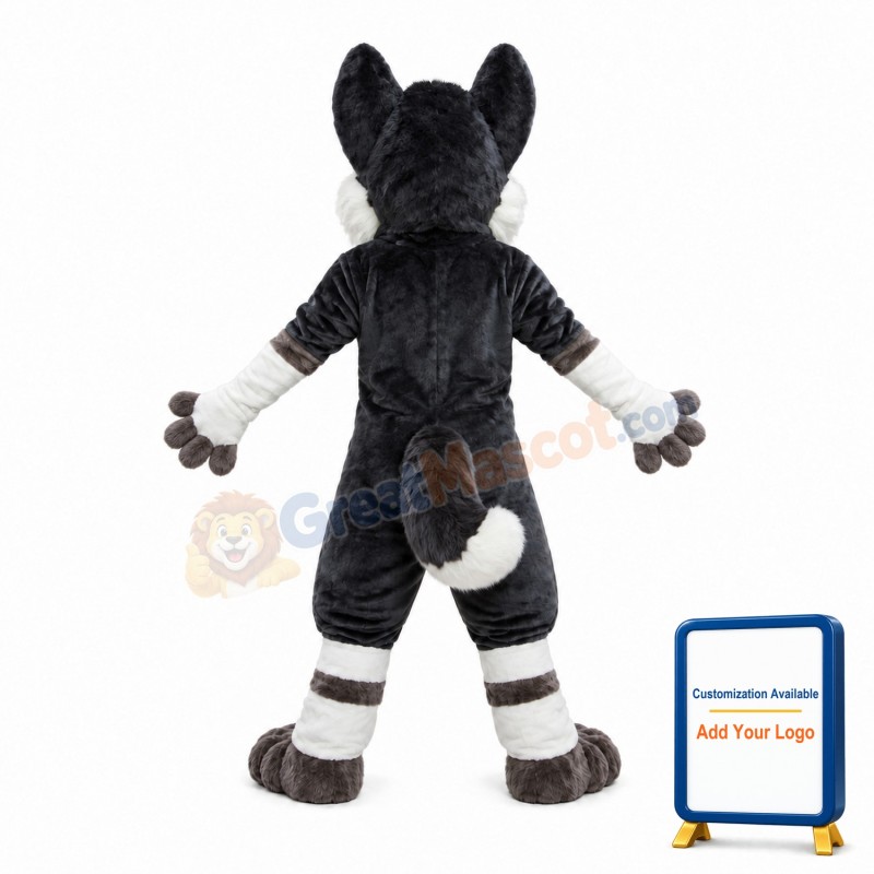 Happy Husky Dog Mascot Costume