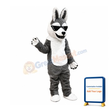 Cool Husky Dog Mascot Costume
